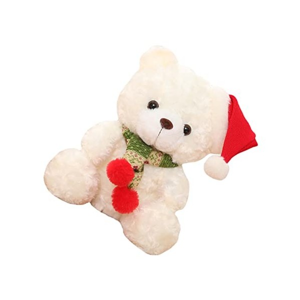 Toyvian 2 Pièces Ours De Noël Ours en Peluche du Festival Cadeau De Poupée De Noël Poupée en Peluche Saint Valentin Poupée en