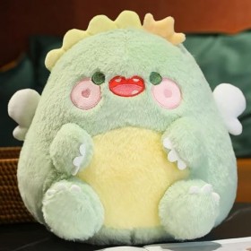 Kawaii Animal Macaron Dinosaure Peluche Jouet Dessin animé Peluche Dinosaure Oreiller Dos canapé Coussin Fille Cadeau d’Anniv