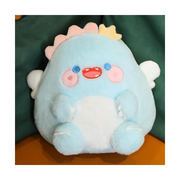 Kawaii Animal Macaron Dinosaure Peluche Jouet Dessin animé Peluche Dinosaure Oreiller Dos canapé Coussin Fille Cadeau d’Anniv