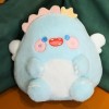 Kawaii Animal Macaron Dinosaure Peluche Jouet Dessin animé Peluche Dinosaure Oreiller Dos canapé Coussin Fille Cadeau d’Anniv