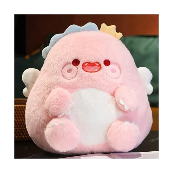 Kawaii Animal Macaron Dinosaure Peluche Jouet Dessin animé Peluche Dinosaure Oreiller Dos canapé Coussin Fille Cadeau d’Anniv
