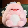 Kawaii Animal Macaron Dinosaure Peluche Jouet Dessin animé Peluche Dinosaure Oreiller Dos canapé Coussin Fille Cadeau d’Anniv