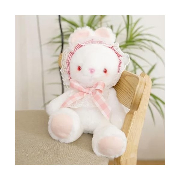 EacTEL Mignon Lapin en Peluche Jouet Lapin en Peluche Peluche Poupée Oreiller Cadeau D’Anniversaire Enfants Fille Cadeau De N