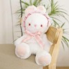 EacTEL Mignon Lapin en Peluche Jouet Lapin en Peluche Peluche Poupée Oreiller Cadeau D’Anniversaire Enfants Fille Cadeau De N