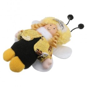 ibasenice 2 Pièces Poupée Jouet en Peluche De Miel Nains De Miel Abeilles en Peluche Décorations De Miel Pompons De Porcistas