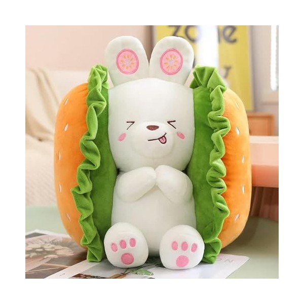 KiLoom Créatif Corgi Chien Lapin Hamburger Jouets en Peluche Animal en Peluche Coussin Canapé Coussin Enfants Cadeau D’Annive