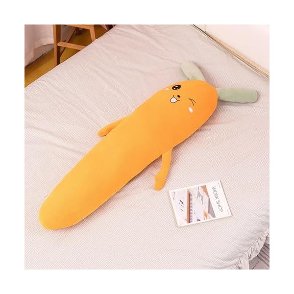 Peluche Jouet Oreiller Carotte Lapin Jouet Fille Peluche Douce Jouet Oreiller Enfants Jouet Doux Animal Coussin Anniversaire 
