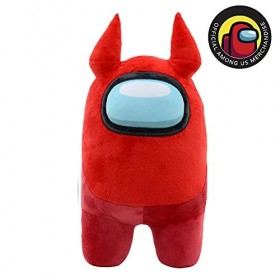Peluches Produit officiel de Among Us - Rouge Diable - Qualité Super Soft