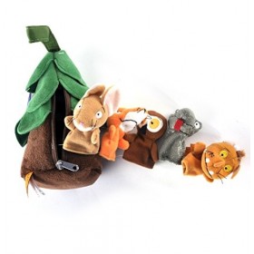 Aurora World Gruffalo Aurora 12972 Marionnettes à Doigts en Peluche Le Gruffalo Multicolore