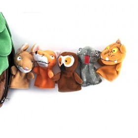 Aurora World Gruffalo Aurora 12972 Marionnettes à Doigts en Peluche Le Gruffalo Multicolore