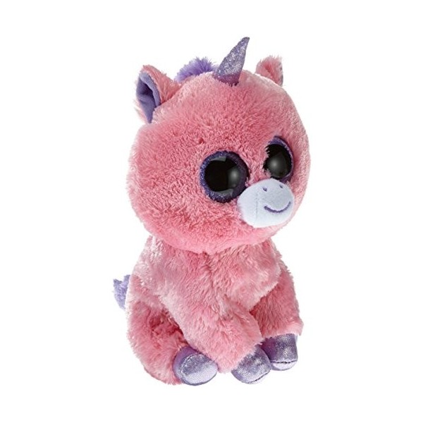 Ty - Ty36963 - Peluche - Beanie Boos - Magic La Licorne Rose - 23 Cm