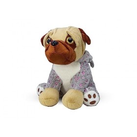 Landahl & Baumann Peluche carlin super douce dans pyjama, différents modèles dans différentes tailles au choix 18 cm/23 cm/3