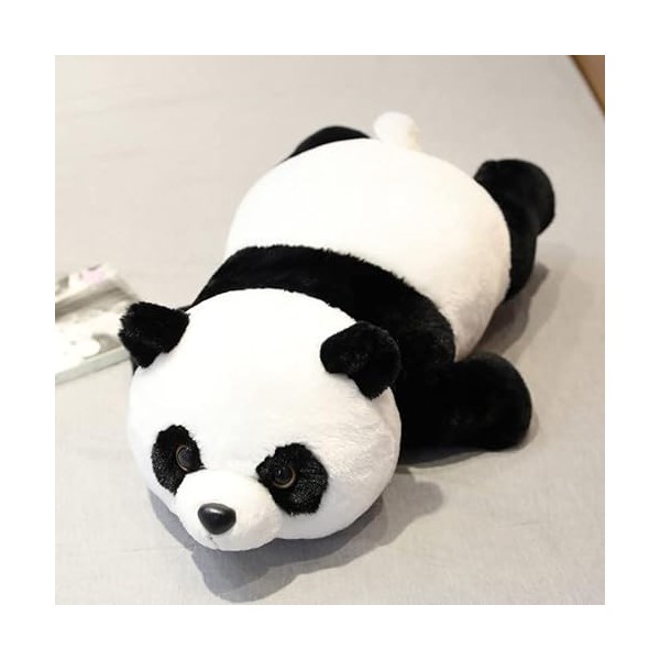 DHESSO 55 cm-110 cm Panda poupée Filles Grand Panda poupée en Peluche Mignon Enfants Long Oreiller Coussin Chambre décoration