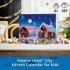 LEGO City 60352 Calendrier de lAvent 2022 à partir de 5 ans 287 pièces Multicolore 15.04x10.32x2.78