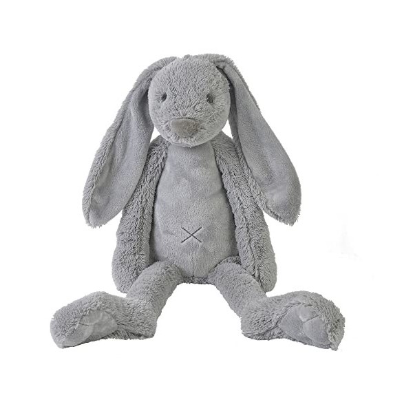 Happy Horse - Peluche Lapin Richie gris clair 58 cm - Polyester - 132637