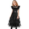 Mercredi Addams Costume pour enfants Mercredi Addams-Family Thing Déguisement, Mercredi Addams Robe Kids World Book Day Girls