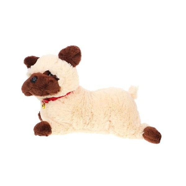 Vaguelly Poupée Carlin Jouet en Peluche pour Chien Chiot Moelleux Peluche Animal en Peluche Animal en Peluche Chiot Peluches 