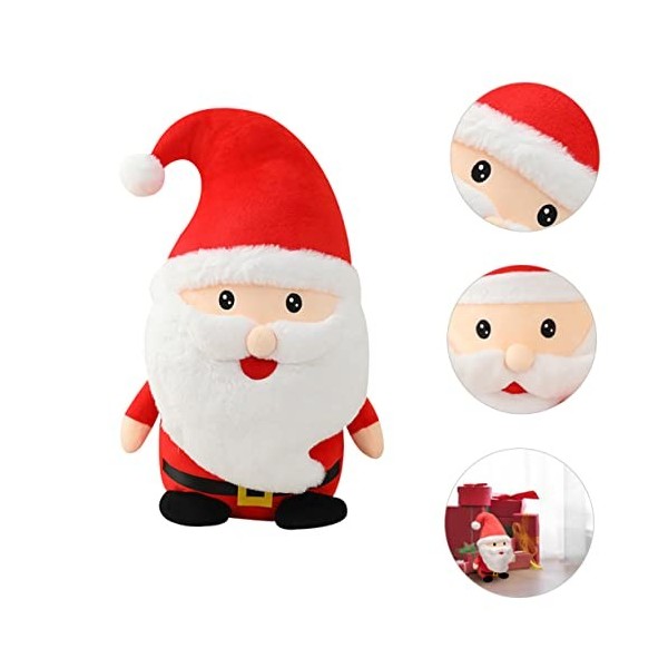 ibasenice 1 Pc Poupée Père Noël Jouets De Noël Décorations De Noël Décoration De Noël Jouet pour Animaux Père Noël en Peluche