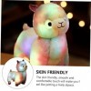 DIKACA 1 PC Lumineux Alpaga Lumineux Peluche Jouet Alpaga Peluche Jouet Infantile Jouet Enfant Brillant Alpaga Poupée Mignon 