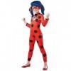 RUBIES - Déguisement MIRACULOUS Officiel Ladybug pour Enfants - Taille 7-8 ans - Costume dhéroïne Tikki Lady Bug - Costume a