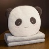 NOpinz Coussin en Peluche Lapin Panda Doux avec poupée en Peluche Animal de Bande dessinée Douce Cadeau Chauffe-Mains avec Co