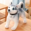 EacTEL Husky Jouets en Peluche Chiot Peluche Animaux Mignon Chien en Peluche Kawaii Enfants poupées Fourrure Cadeaux d’Annive
