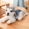EacTEL Husky Jouets en Peluche Chiot Peluche Animaux Mignon Chien en Peluche Kawaii Enfants poupées Fourrure Cadeaux d’Annive