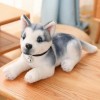 EacTEL Husky Jouets en Peluche Chiot Peluche Animaux Mignon Chien en Peluche Kawaii Enfants poupées Fourrure Cadeaux d’Annive