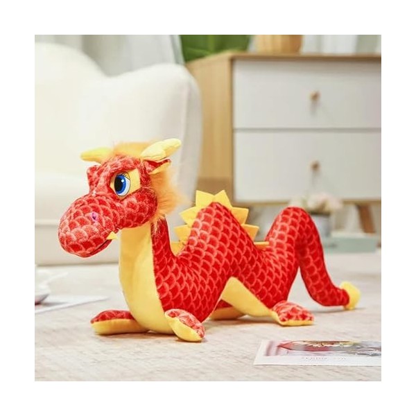 Jouet en Peluche Dragon du Zodiaque Peluche Dessin animé Animal Dinosaure poupée Enfants garçon Fille Cadeau d’Anniversaire C