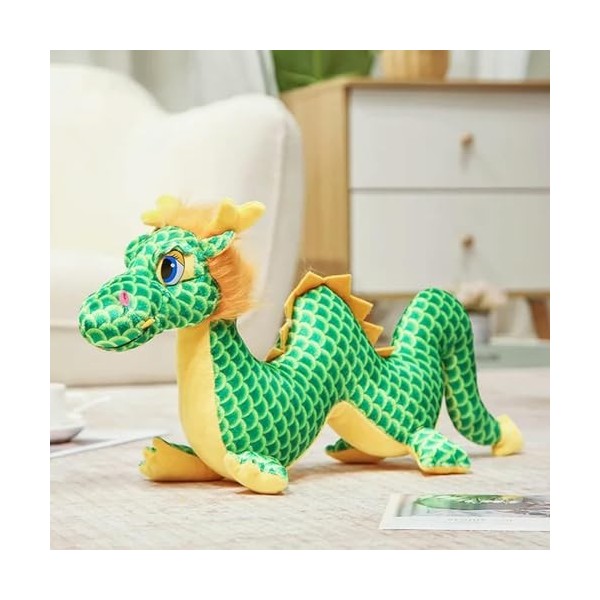 Jouet en Peluche Dragon du Zodiaque Peluche Dessin animé Animal Dinosaure poupée Enfants garçon Fille Cadeau d’Anniversaire C