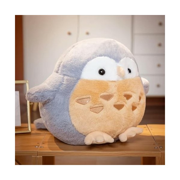 EacTEL Mignon Hibou Peluche Jouet Kawaii Dessin Animé Nighthawk Poupée Peluche Aigle Animal Sommeil Oreiller Cadeau De Noël p