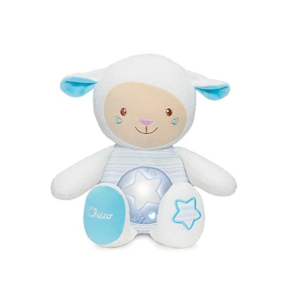 Chicco First Dreams Berceuse Peluche Mouton avec Veilleuse et Musique Relaxante, Enregistrement de la Voix et Capteur de Somm