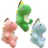 PQKL-party Peluche Dinosaure, Peluche Kawaii Dinosaure, Dinosaure Peluche Poupée 3Pcs, Dinosaure Jouet en Peluche,Peluche Kaw