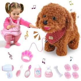 FORMIZON Électronique Chien Jouet, Chien Électronique Interactif avec Accessoires, Peluche Interactifs Chien de Jouets Électr