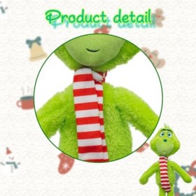 Lcmei Peluche Grinch 12,5 Pouces, Un Animal en Peluche Vert réaliste pour la décoration de la Maison, Le Jouet Grinch Une Fam