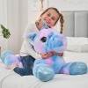 MorisMos 60cm Peluche Licorne Kawaii pour Les Filles, Licorne Jouet Peluche Douce Câlin Blanc, Animaux en Peluche Licorne Mig