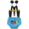 MYRISAM Bébé Tenues de Premier Anniversaire de Mickey Cake Smash Photo Prop Noeud Papillon Bretelles ONE Bloomers Bandeau do