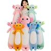 Kekeso Axolotl Peluche, Axolotl Coussin Long Oreiller, Mignon R Ose Axolotl en Peluche danimaux pour Filles et GarçOns Peluc