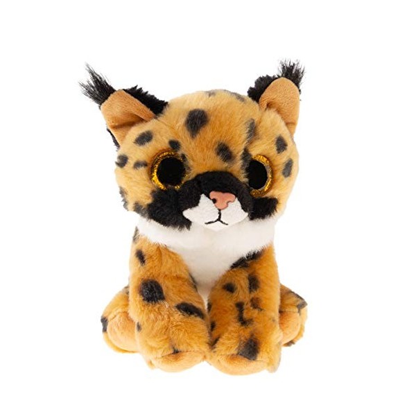 Ty - TY41205 - Beanie Babies - Peluche Larry le Lynx 15 cm