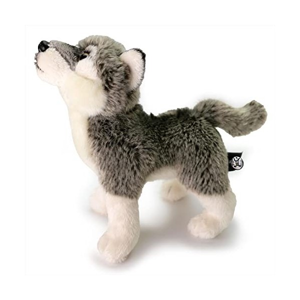 Loup peluche debout loup gris loup chiot peluche Lupo