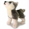 Loup peluche debout loup gris loup chiot peluche Lupo