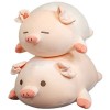 Kekeso Mignon Cochon en Peluche Jouets en Peluche Doux Gros Cochon en Peluche éTreignant Oreiller Cochon Animal PoupéE Jouet 