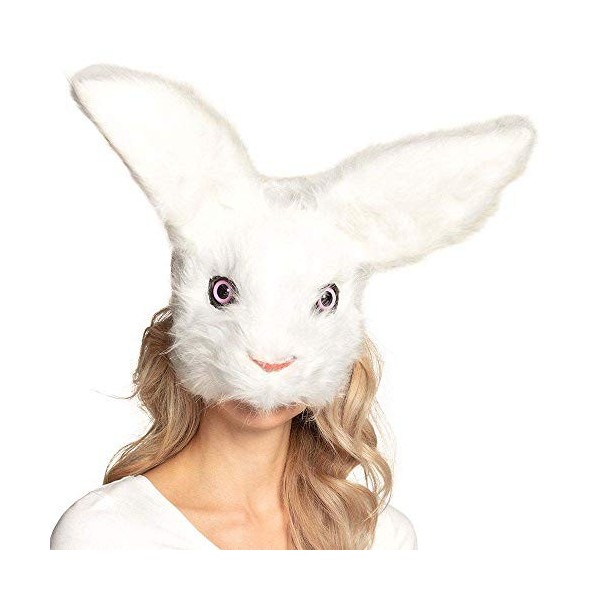 Generique - Masque Lapin Peluche Adulte