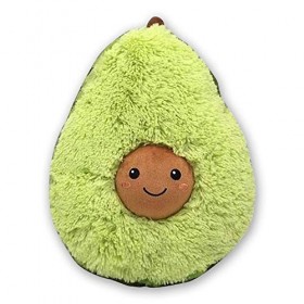 TE-Trend Peluche Animal Avocat Animal en Peluche Coussin Toy Nourriture Animaux en Peluche Fruits Früchtekissen AVO Cado 40cm