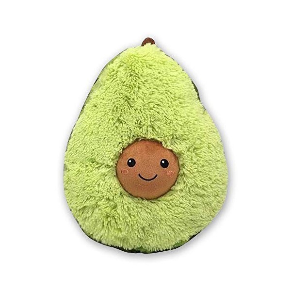 TE-Trend Peluche Animal Avocat Animal en Peluche Coussin Toy Nourriture Animaux en Peluche Fruits Früchtekissen AVO Cado 40cm