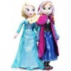 Jouet en Peluche 2 pièces Reine de la Neige Princesse Anna & amp. Elsa Fur Toy 50cm, Kawaii Filled Doll Toy Doll Doll Childre