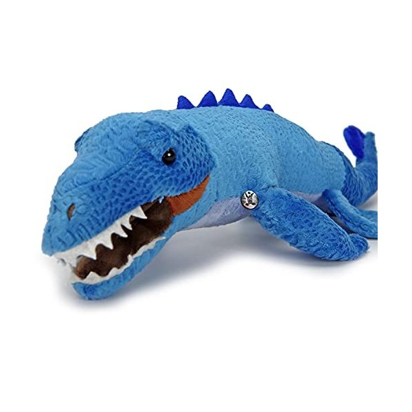 Peluche Dinosaure Mosasaurus bleu 44 cm en peluche Six de mer Matablue – Doudou *biz