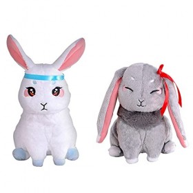 Mo Dao Zu Shi Lapin Poupées en Peluche, Grand maître de la Culture démoniaque Wangji Wuxian Lapin Broderie poupées en Peluche