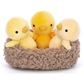 Peluche Poussins dans un nid 13cm Jellycat