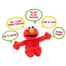 Sesame Street Talking Tickle Me Elmo Peluche sonore et animée Rouge 47 cm